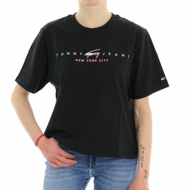 T-SHIRT CROP MODERN LOGO TOMMY JEANS - Mad Fashion | img vers.1300x/